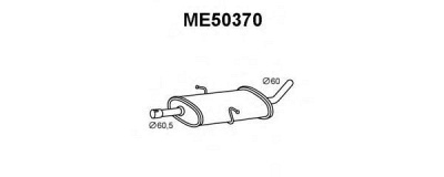 VENEPORTE me50370 -  Предглушитель выхлопных газов