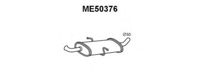 VENEPORTE me50376 -  Предглушитель выхлопных газов