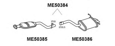 VENEPORTE me50384 -  Глушитель выхлопных газов конечный