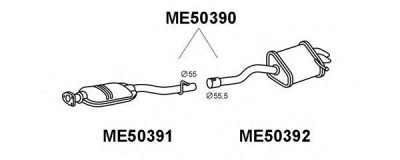 VENEPORTE me50390 -  Глушитель выхлопных газов конечный