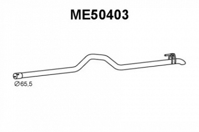 VENEPORTE me50403 -  Труба выхлопного газа