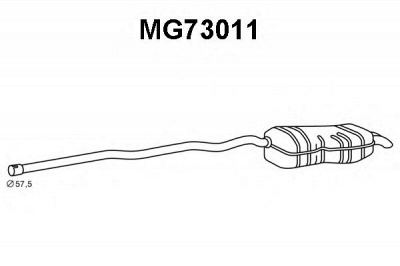 VENEPORTE mg73011 -  Глушитель выхлопных газов конечный