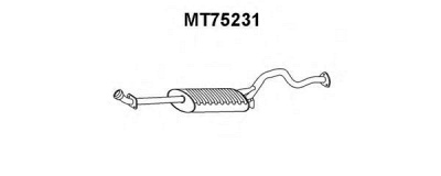 VENEPORTE mt75231 -  Глушитель выхлопных газов конечный