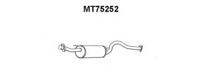 VENEPORTE mt75252 -  Глушитель выхлопных газов конечный