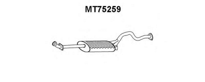 VENEPORTE mt75259 -  Глушитель выхлопных газов конечный