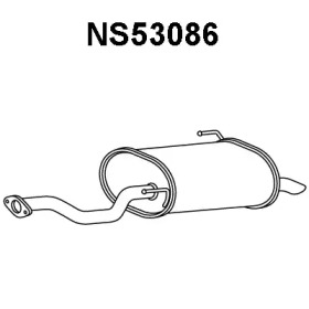 VENEPORTE ns53086 -  Глушитель выхлопных газов конечный