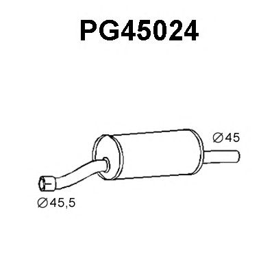VENEPORTE pg45024 -  Предглушитель выхлопных газов