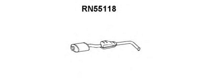VENEPORTE rn55118 -  Средний глушитель выхлопных газов