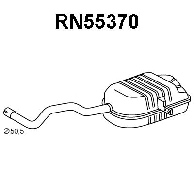 VENEPORTE rn55370 -  Глушитель выхлопных газов конечный