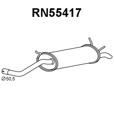 VENEPORTE rn55417 -  Глушитель выхлопных газов конечный