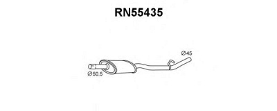 VENEPORTE rn55435 -  Средний глушитель выхлопных газов