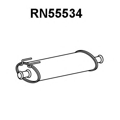 VENEPORTE rn55534 -  Средний глушитель выхлопных газов