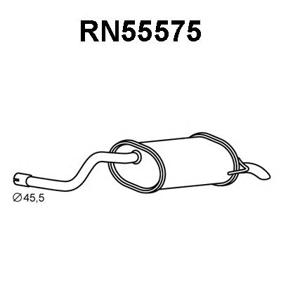 VENEPORTE rn55575 -  Глушитель выхлопных газов конечный