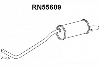 VENEPORTE rn55609 -  Глушитель выхлопных газов конечный