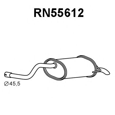 VENEPORTE rn55612 -  Глушитель выхлопных газов конечный