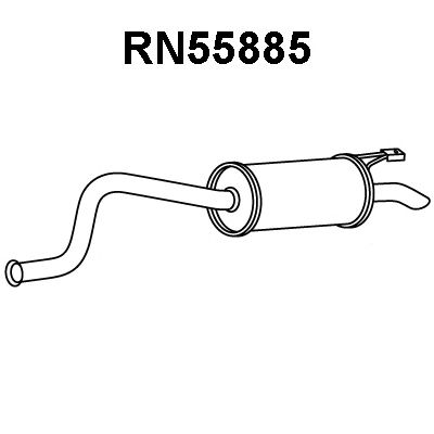 VENEPORTE rn55885 -  Глушитель выхлопных газов конечный