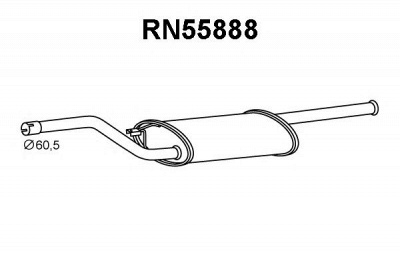 VENEPORTE rn55888 -  Предглушитель выхлопных газов