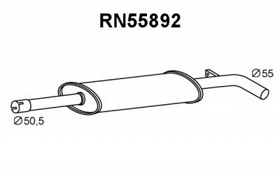 VENEPORTE rn55892 -  Предглушитель выхлопных газов