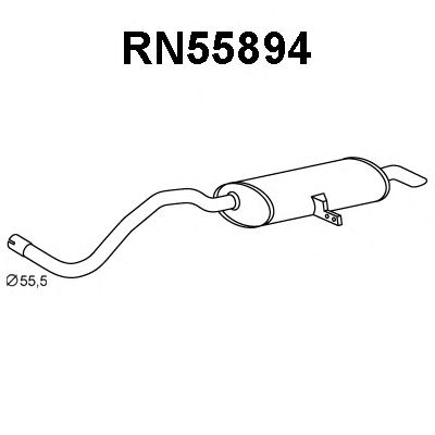 VENEPORTE rn55894 -  Глушитель выхлопных газов конечный