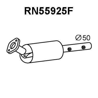 VENEPORTE rn55925f -  Сажевый / частичный фильтр, система выхлопа ОГ