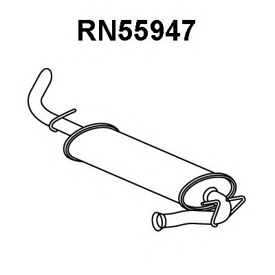 VENEPORTE rn55947 -  Глушитель выхлопных газов конечный