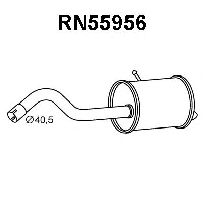 VENEPORTE rn55956 -  Глушитель выхлопных газов конечный