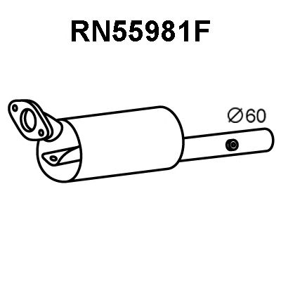 VENEPORTE rn55981f -  Сажевый / частичный фильтр, система выхлопа ОГ