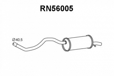 VENEPORTE rn56005 -  Глушитель выхлопных газов конечный