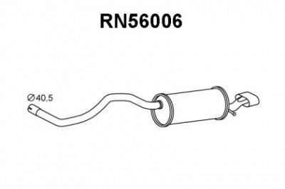VENEPORTE rn56006 -  Глушитель выхлопных газов конечный