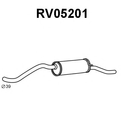 VENEPORTE rv05201 -  Глушитель выхлопных газов конечный