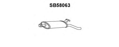 VENEPORTE sb58063 -  Глушитель выхлопных газов конечный