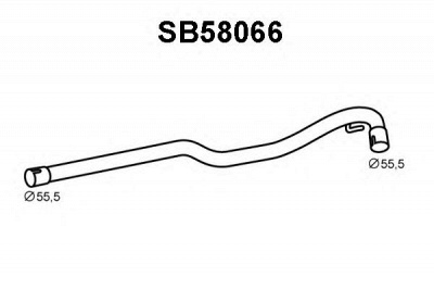 VENEPORTE sb58066 -  Труба выхлопного газа