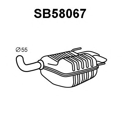 VENEPORTE sb58067 -  Глушитель выхлопных газов конечный