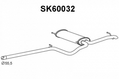 VENEPORTE sk60032 -  Глушитель выхлопных газов конечный