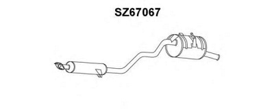 VENEPORTE sz67067 -  Глушитель выхлопных газов конечный
