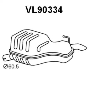 VENEPORTE vl90334 -  Глушитель выхлопных газов конечный