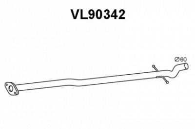 VENEPORTE vl90342 -  Труба выхлопного газа