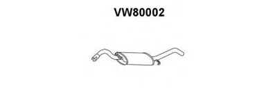 VENEPORTE vw80002 -  Глушитель выхлопных газов конечный