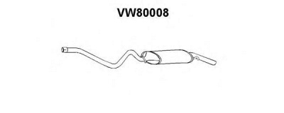 VENEPORTE vw80008 -  Глушитель выхлопных газов конечный
