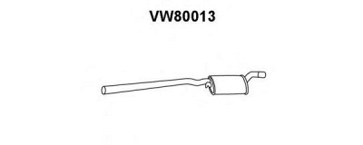 VENEPORTE vw80013 -  Средний глушитель выхлопных газов