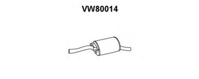 VENEPORTE vw80014 -  Глушитель выхлопных газов конечный