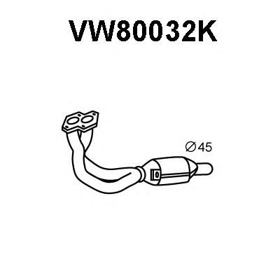 VENEPORTE vw80032k -  Катализатор