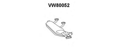 VENEPORTE vw80052 -  Труба выхлопного газа