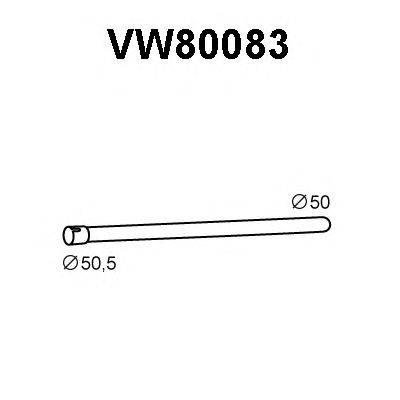 VENEPORTE vw80083 -  Труба выхлопного газа