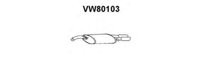 VENEPORTE vw80103 -  Глушитель выхлопных газов конечный