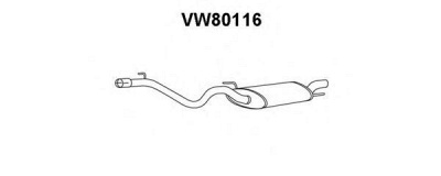 VENEPORTE vw80116 -  Глушитель выхлопных газов конечный