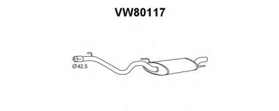 VENEPORTE vw80117 -  Глушитель выхлопных газов конечный