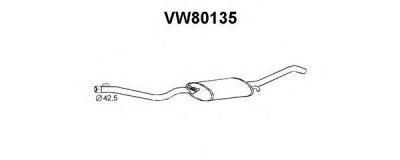 VENEPORTE vw80135 -  Глушитель выхлопных газов конечный