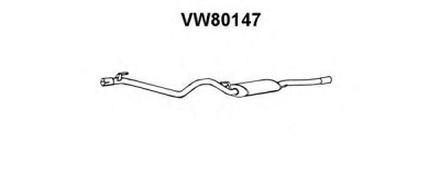 VENEPORTE vw80147 -  Глушитель выхлопных газов конечный