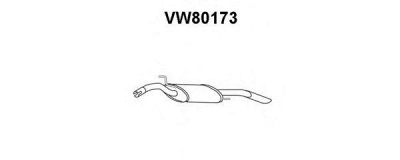 VENEPORTE vw80173 -  Глушитель выхлопных газов конечный